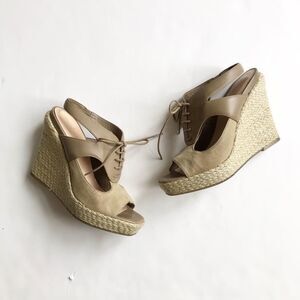 Cole Hann cut out lace up espadrilles size 7.5